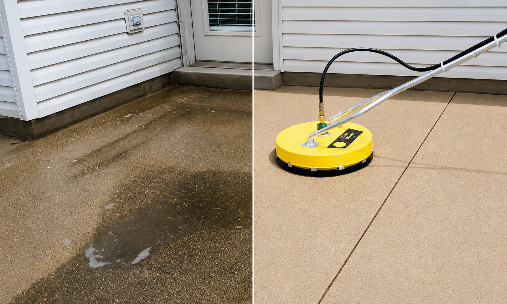 Before/after — Rear Patio Restoration